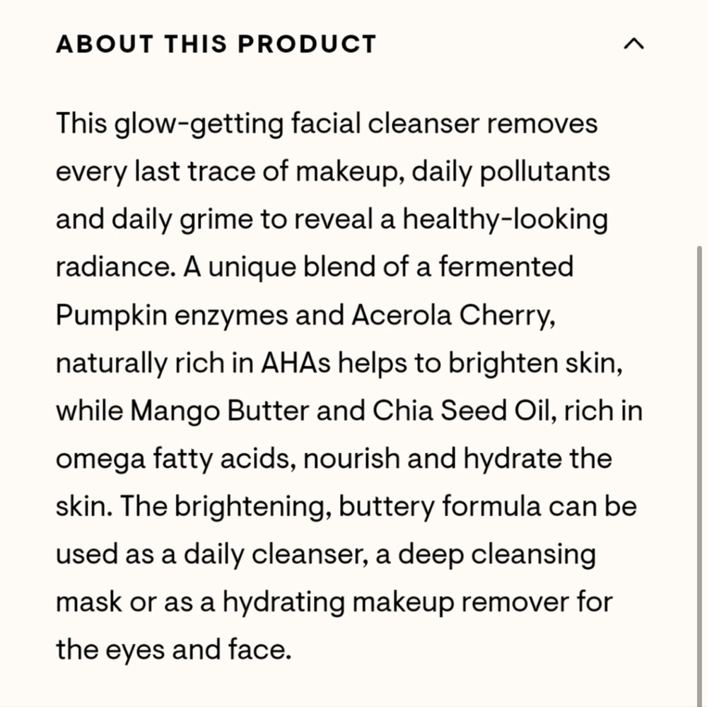 NEW NIB ELEMIS SUPERFOOD AHA GLOW CLEANSING
PUMPKIN CLEANSER Full Size - Picture 4 of 9